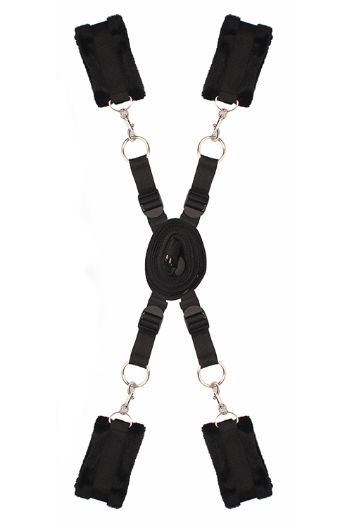 Zestaw ograniczający łóżkowy Dream Toys z mankietami futrzanymi - obrazek 5