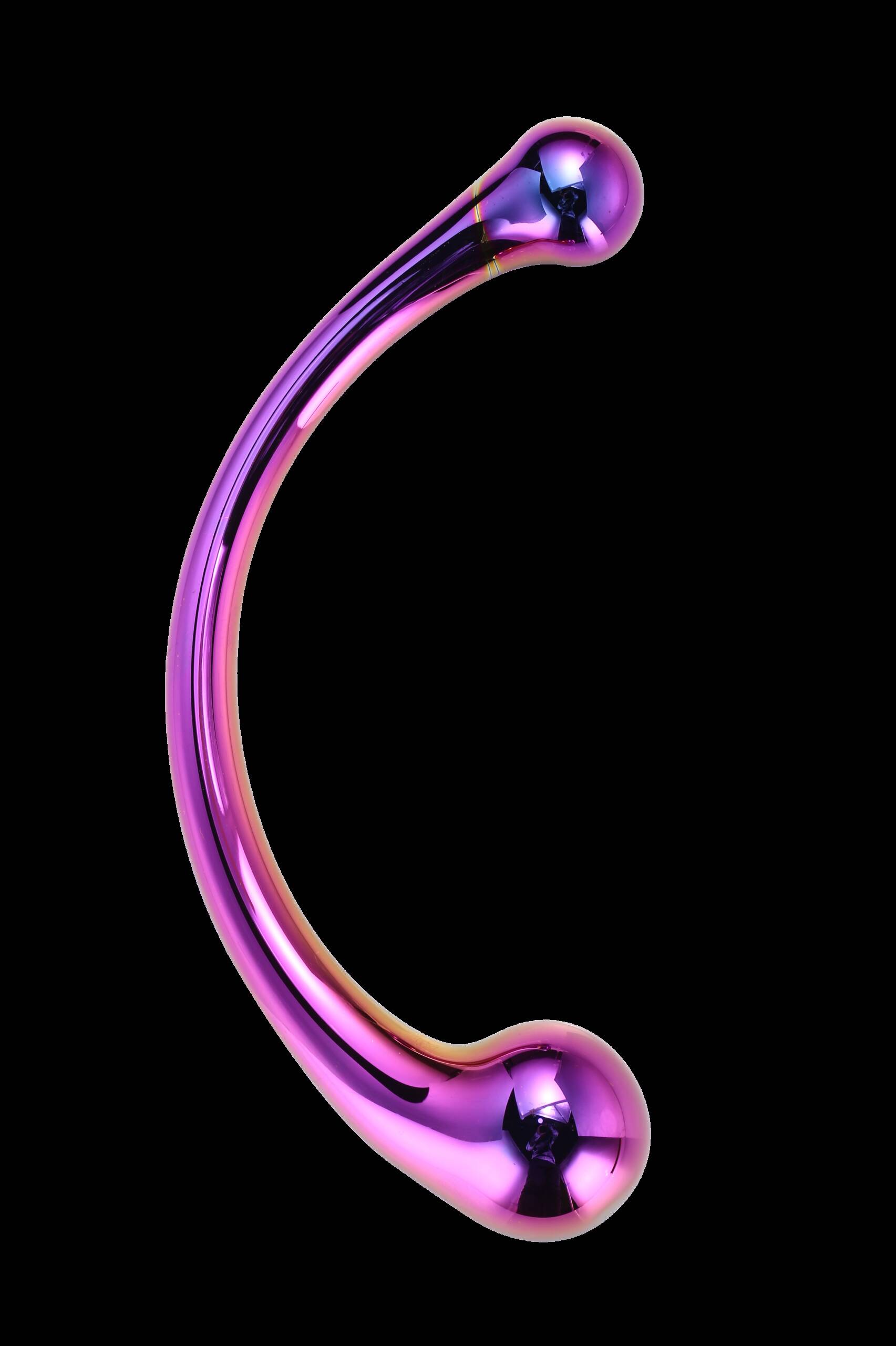 Dildo szklane zakrzywione Glamour Dream Toys 17 cm - obrazek 2