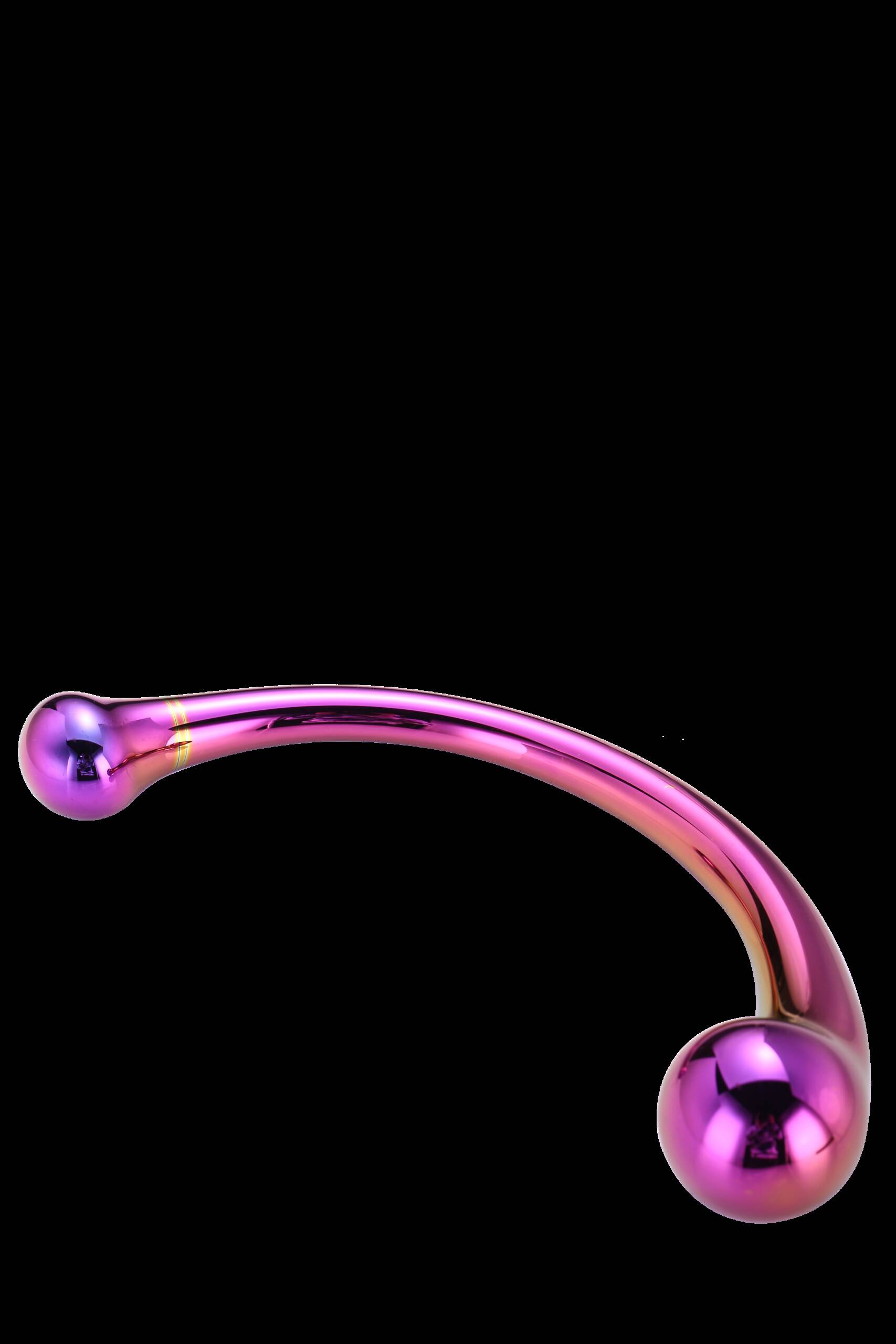 Dildo szklane zakrzywione Glamour Dream Toys 17 cm - obrazek 4
