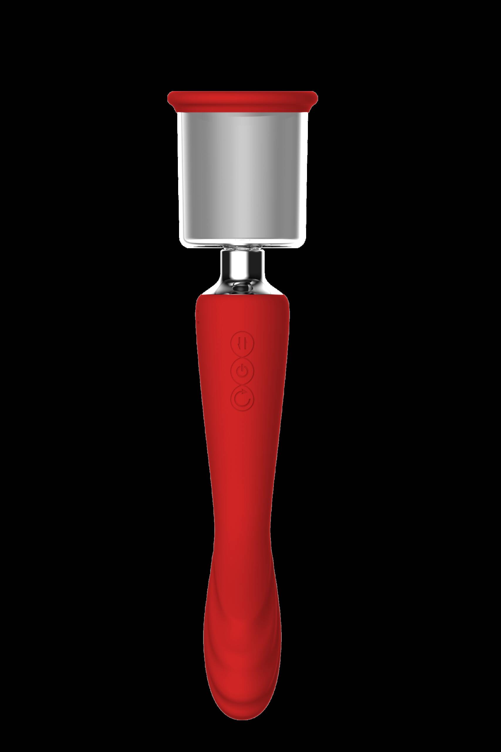 Pompka ssąca Dream Toys Red Revolution Georgia z wibratorem - obrazek 12