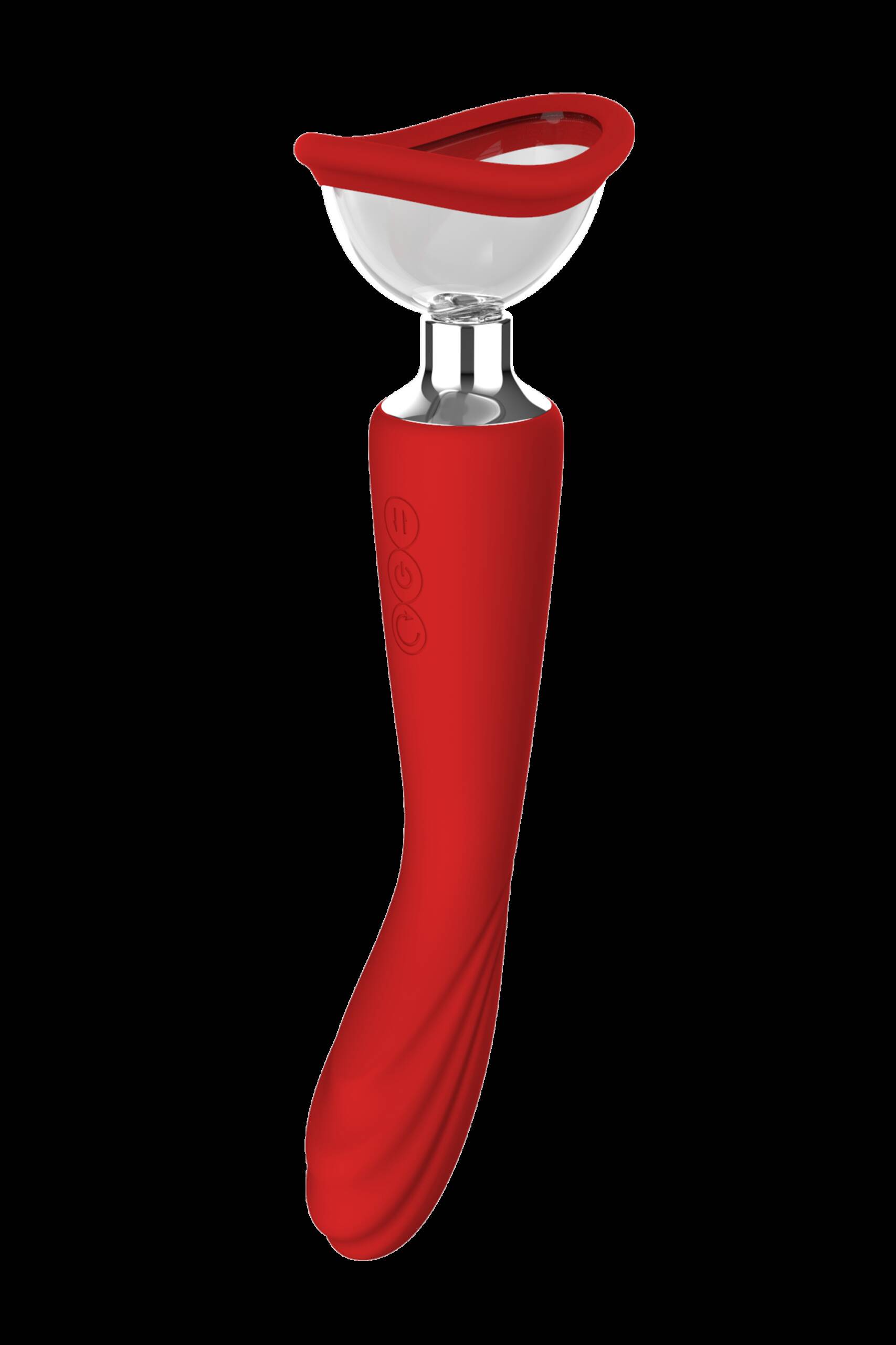 Pompka ssąca Dream Toys Red Revolution Georgia z wibratorem - obrazek 24