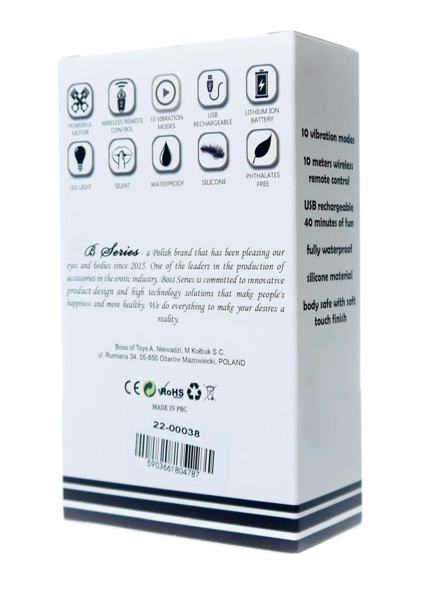 Kulki Kegla wibrujące silikonowe 10 funkcji USB pilot różowe - obrazek 8