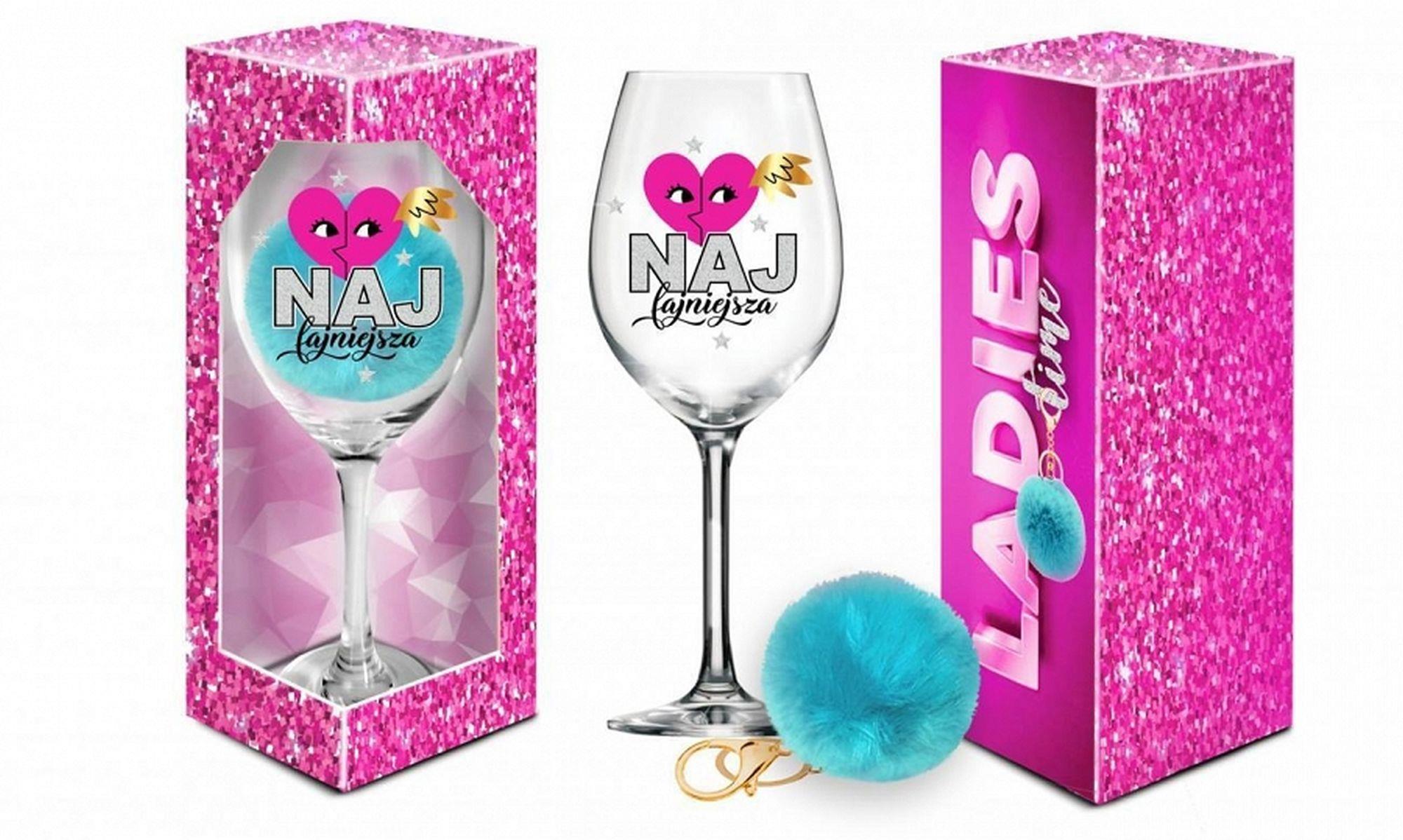 Kieliszek do wina Ladies Time Signoria 700ml z pomponem - obrazek 2