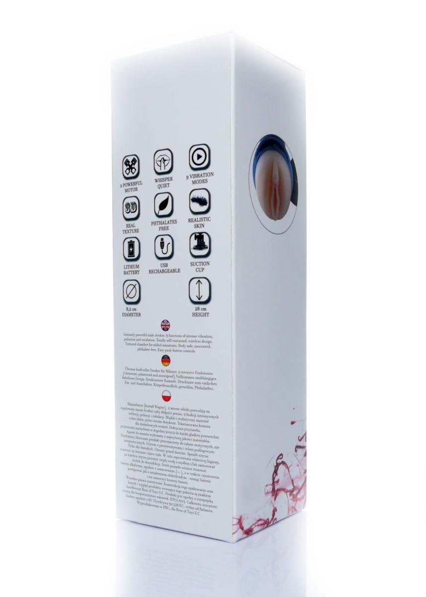 Masturbator wagina Delight 9 funkcji USB 28 cm - obrazek 12