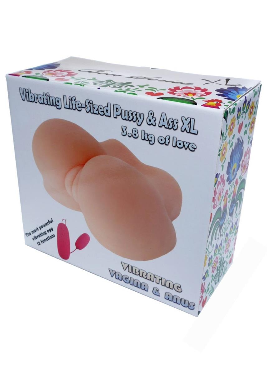 Realistyczny masturbator wagina pośladki XL z wibracją Lyla 23 cm - obrazek 2