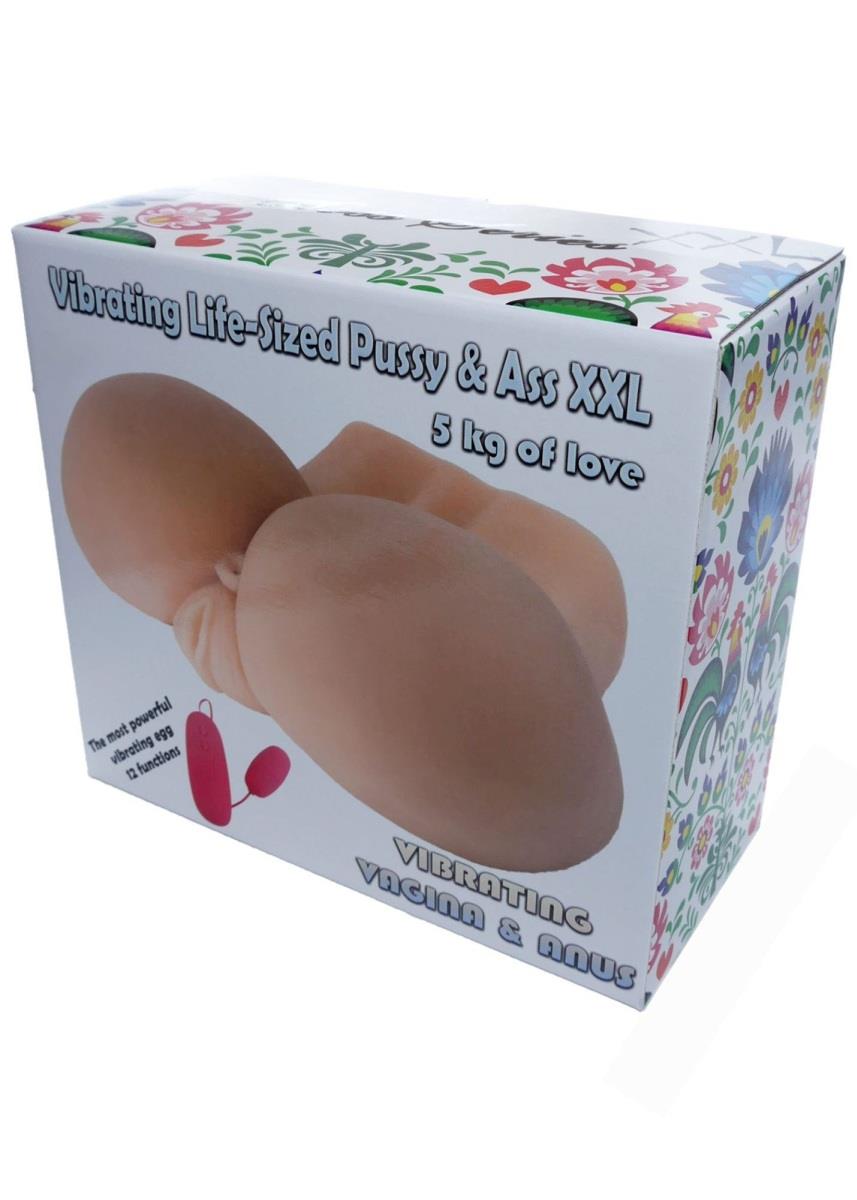 Masturbator wibrujący realistyczna wagina i dupa XXL B-Series Lyla 27 cm - obrazek 2