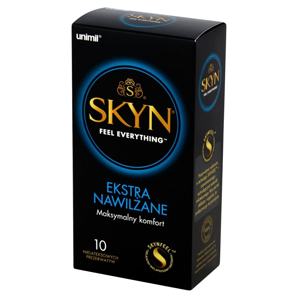 Prezerwatywy nielateksowe SKYN extra nawilżane 10 szt
