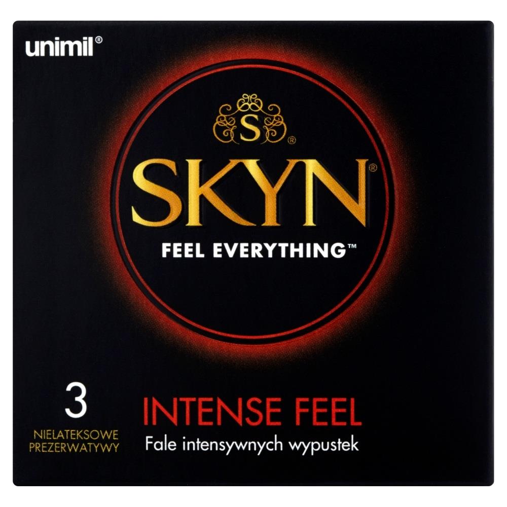 Prezerwatywy stymulujące Skyn Intense Feel bez lateksu 3 szt - obrazek 2