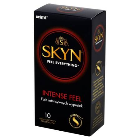Prezerwatywy SKYN Intense Feel stymulujące nawilżane nielateksowe 10 szt
