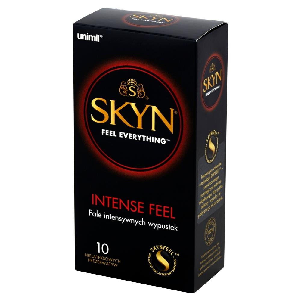 Prezerwatywy SKYN Intense Feel stymulujące nawilżane nielateksowe 10 szt