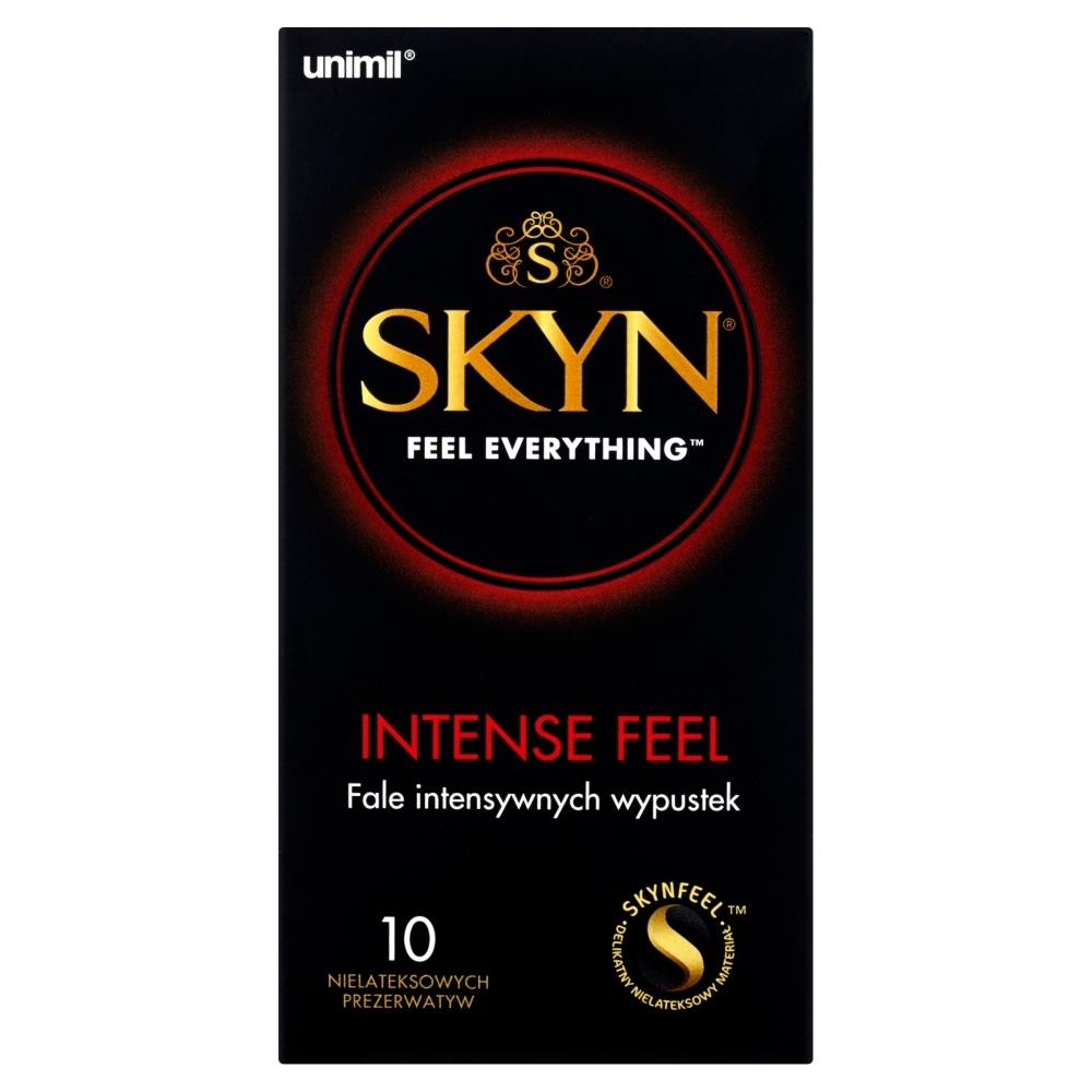 Prezerwatywy SKYN Intense Feel stymulujące nawilżane nielateksowe 10 szt - obrazek 2