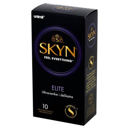 Prezerwatywy ultracienkie Skyn Elite nielateksowe 10 sztuk
