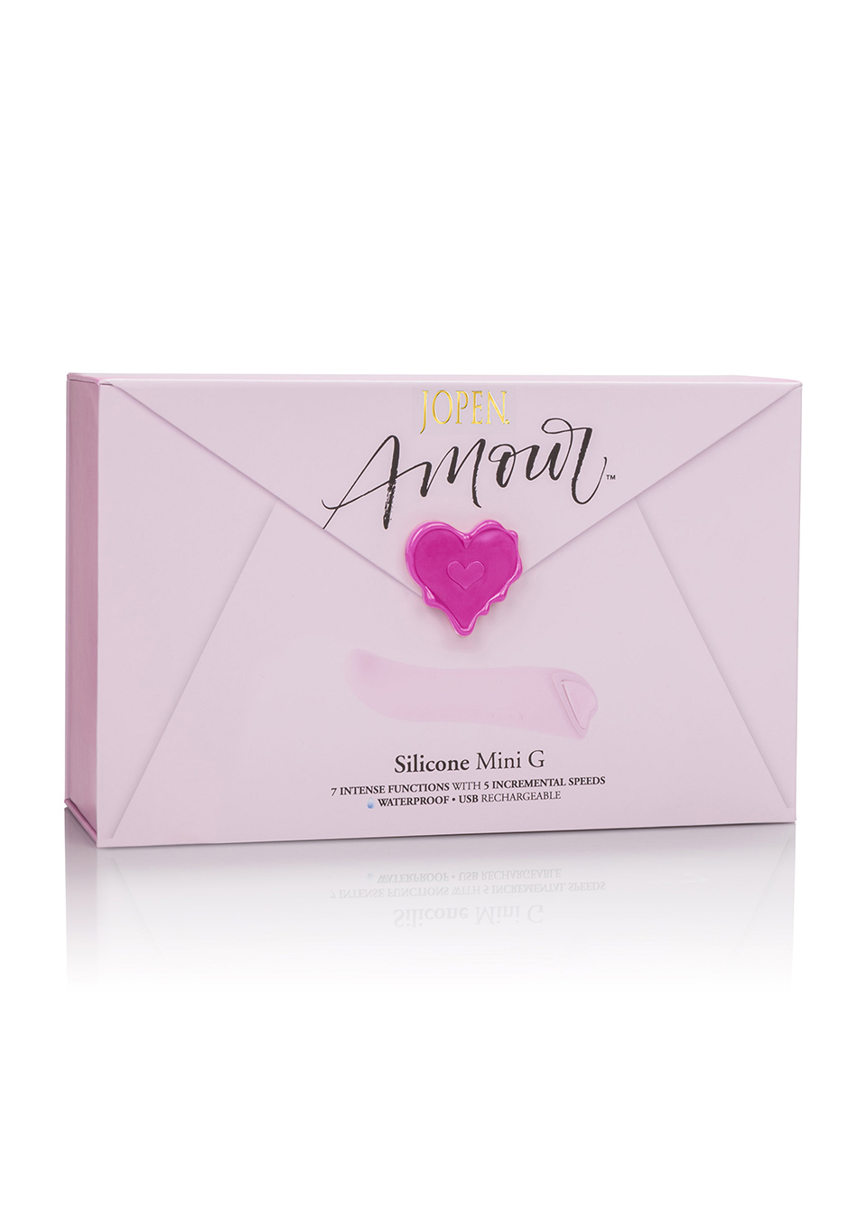 Wibrator mini JOPEN Amour G silikonowy różowy 12 cm - obrazek 3