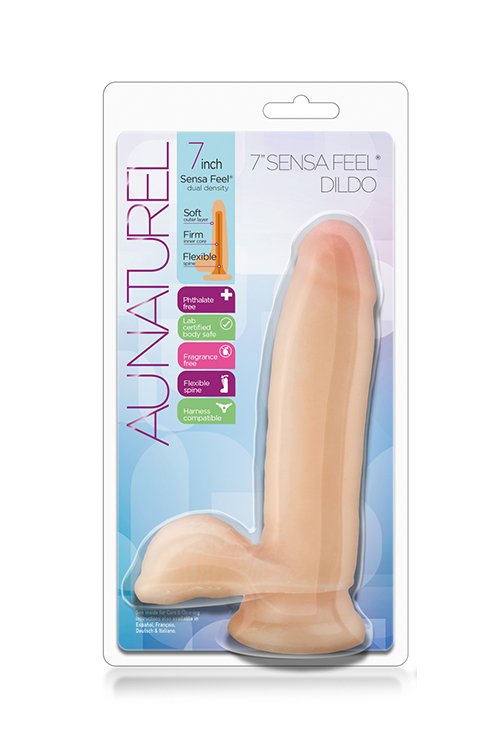 Realistyczne dildo Blush Au Naturel 18 cm beżowe - obrazek 3