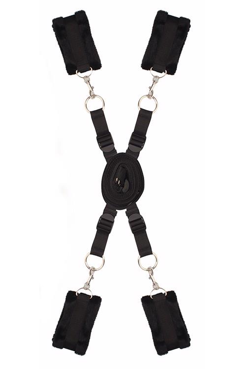 Zestaw ograniczający łóżkowy Dream Toys z mankietami futrzanymi - obrazek 8