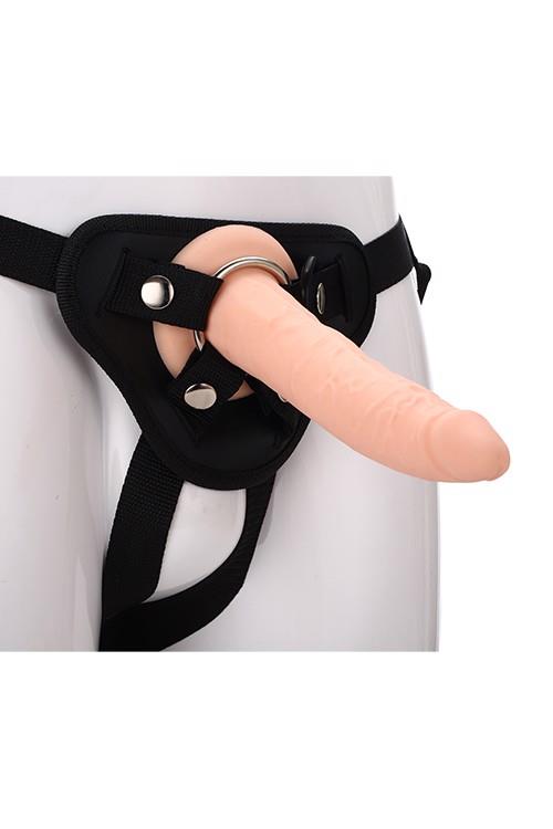 Szelki z realistycznym dildem silikonowym Dream Toys 20 cm - obrazek 4