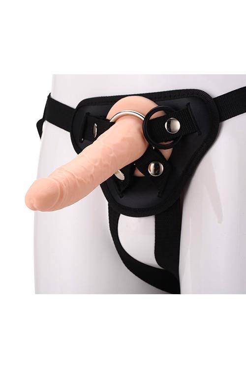 Szelki z realistycznym dildem silikonowym Dream Toys 20 cm - obrazek 6
