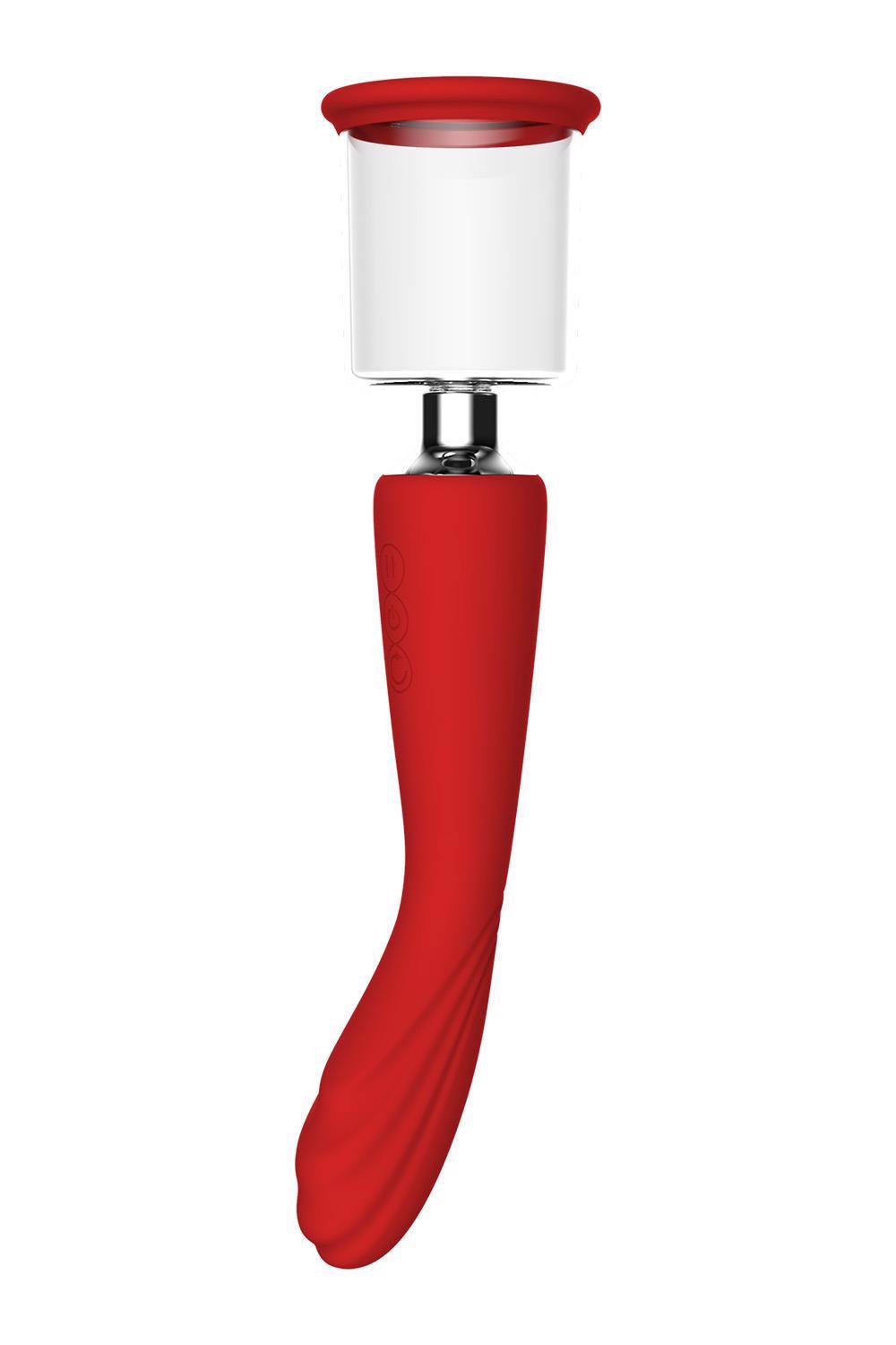 Pompka ssąca Dream Toys Red Revolution Georgia z wibratorem - obrazek 9