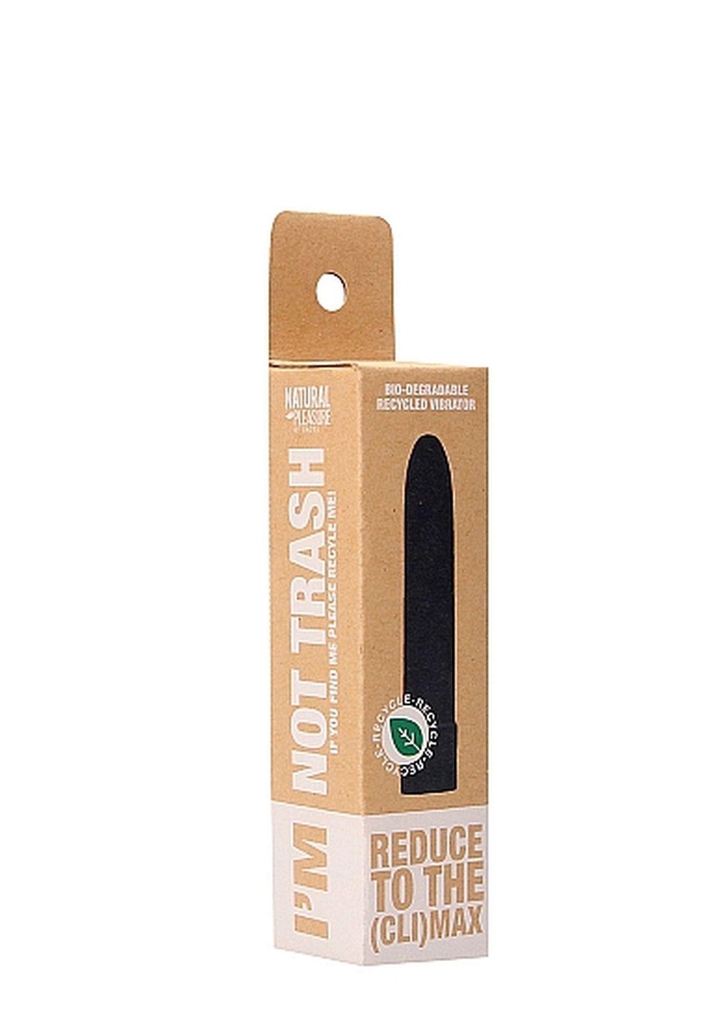 Wibrator biodegradowalny Natural Pleasure czarny 14 cm - obrazek 2