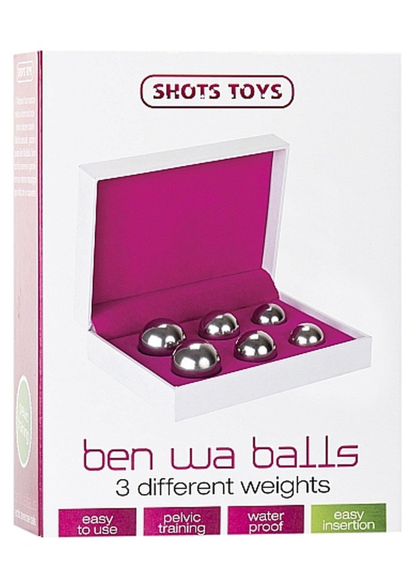 Kulki Ben Wa ze stali nierdzewnej ShotsToys srebrne - obrazek 2
