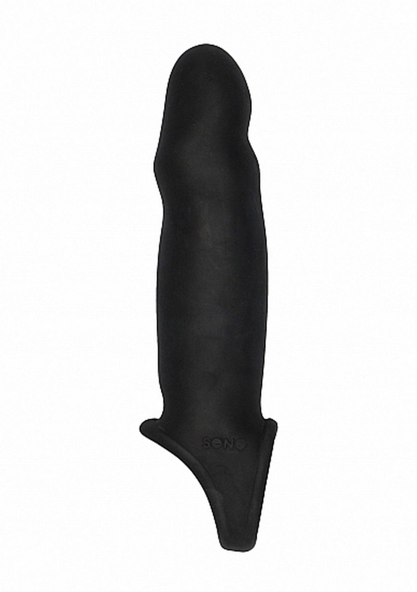 Przedłużka na penisa Sono No.17 czarna 26 cm - obrazek 6