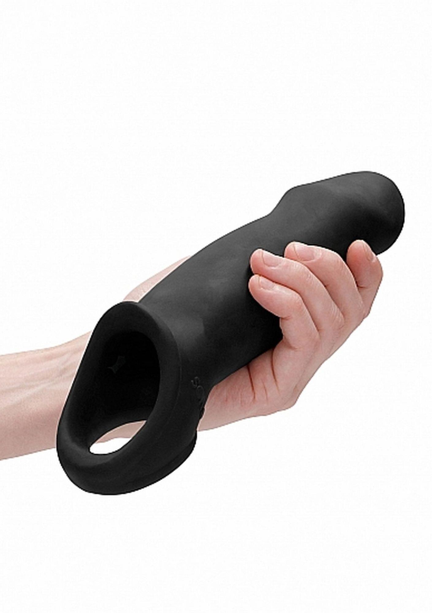 Przedłużka na penisa Sono No.17 czarna 26 cm - obrazek 7