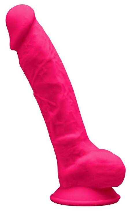 Realistyczne dildo silikonowe Silexd 18 cm różowe