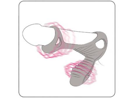 Pierścień wibrujący silikonowy Gladiator Adrien Lastic 9 cm z pilotem