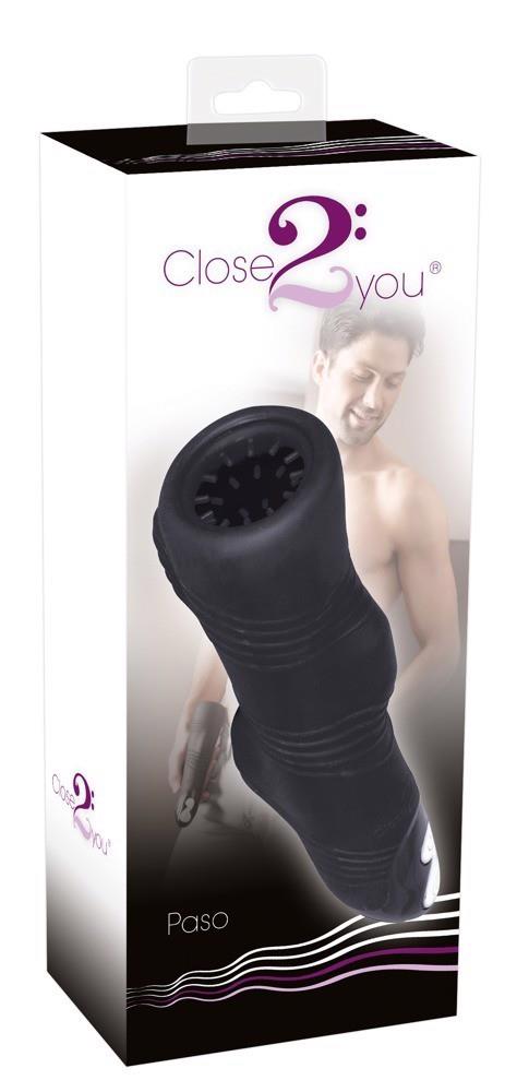 Masturbator wibrujący Paso nero silikonowy 27 cm - obrazek 2