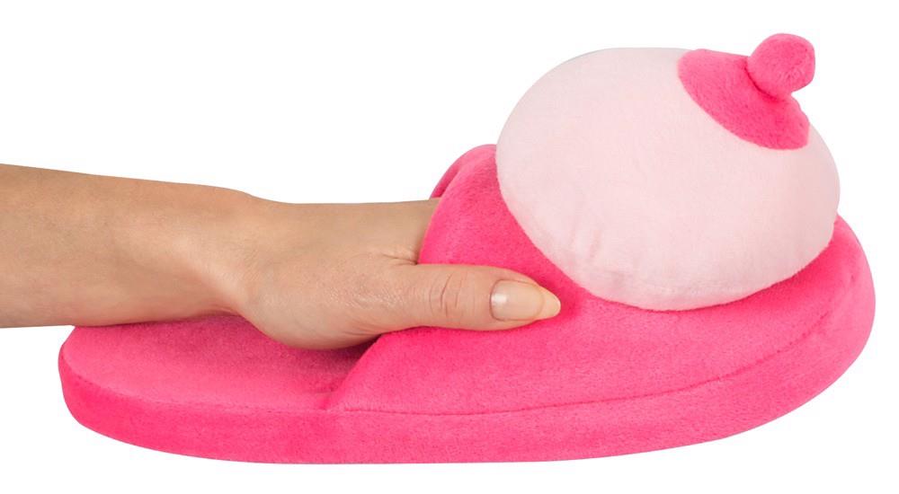 Pluszowe pantofelki z biustem różowe rozmiar 42 45 - obrazek 11
