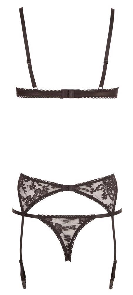 Komplet bielizny Cottelli Lingerie czarny 75B - obrazek 11