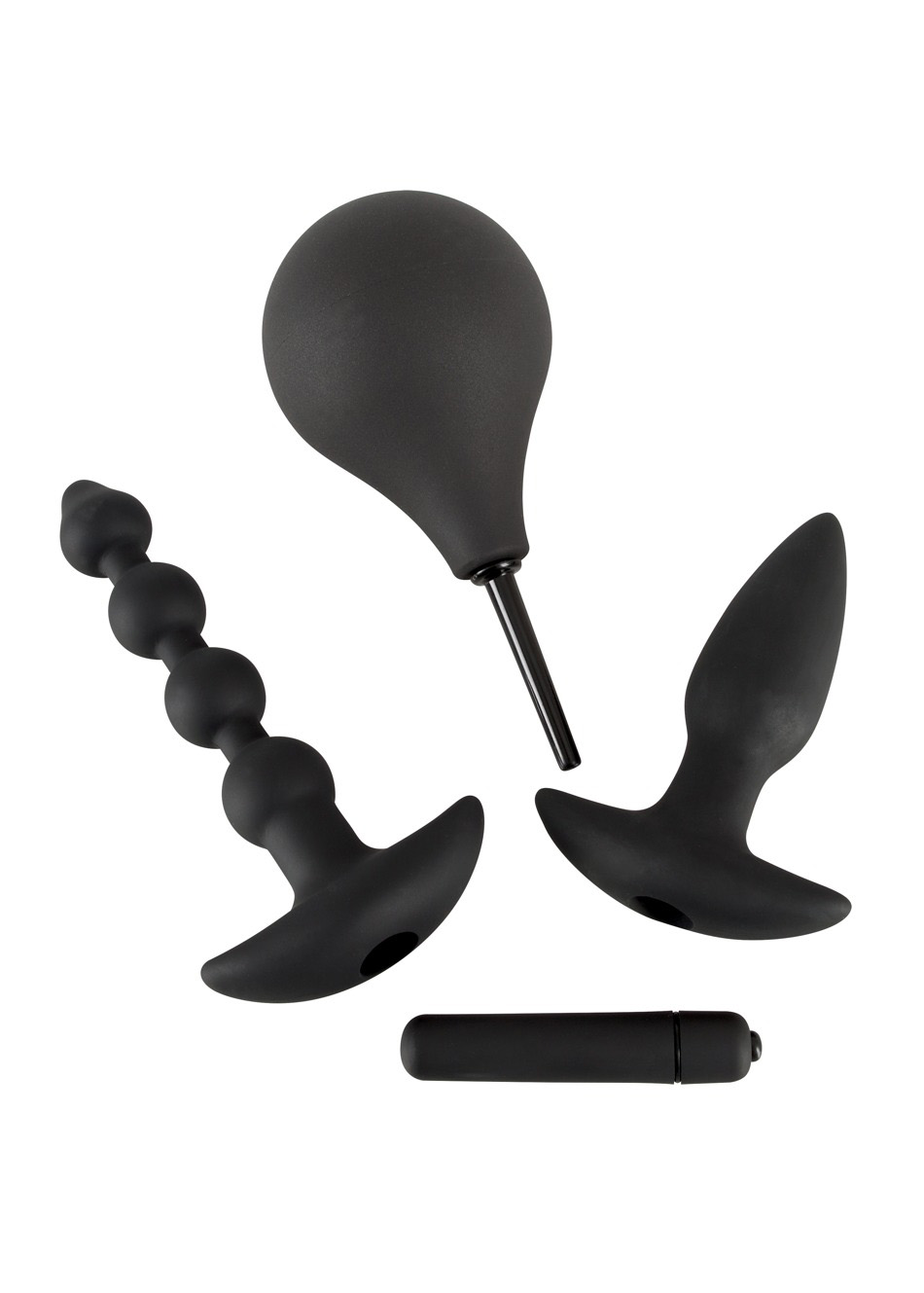Czarny Zestaw Seksowny Black Velvets Silikonowy - obrazek 3