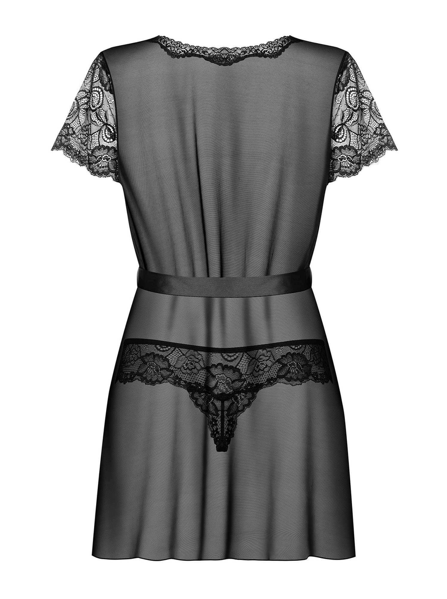 Peniuar Obsessive Alluria ze stringami L/XL - obrazek 2