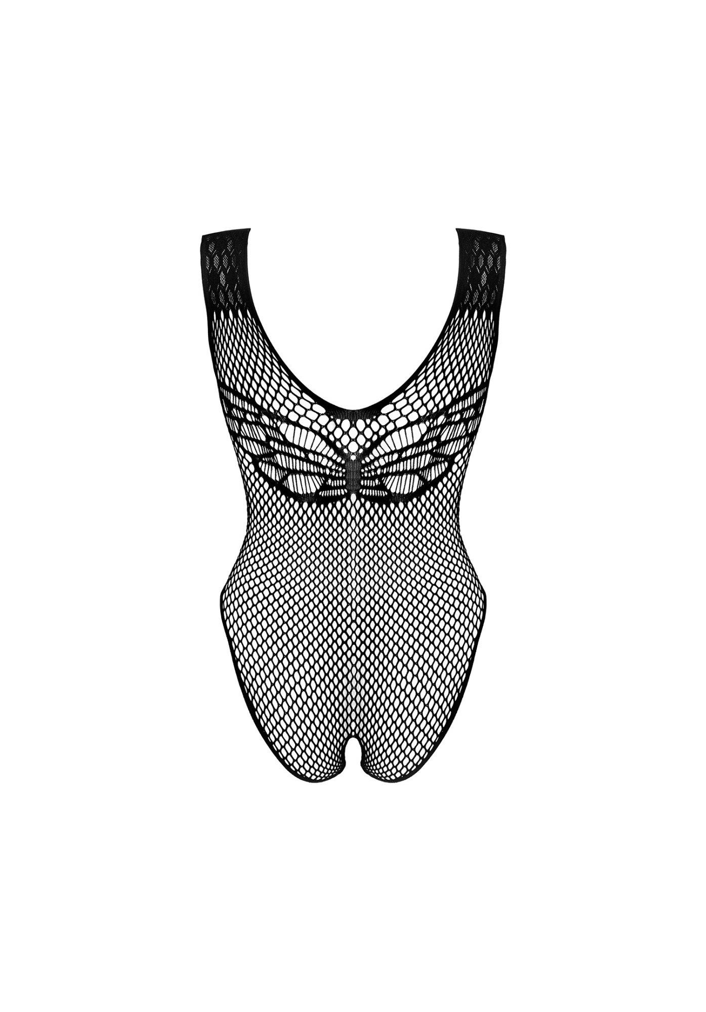 Body Obsessive B134 czarne siateczkowe z otwartym krokiem XL XXL - obrazek 6