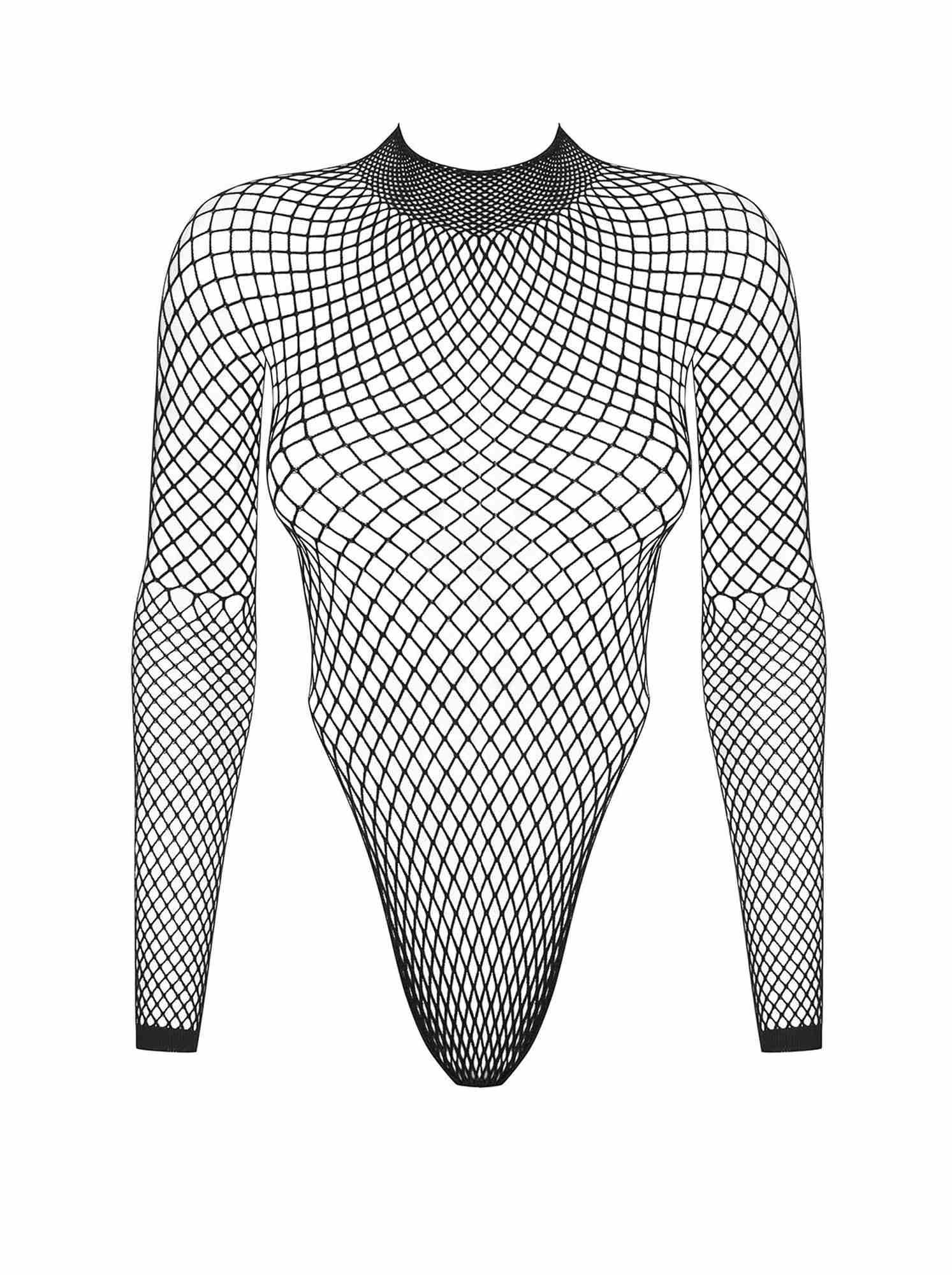 Body erotyczne Obsessive czarne prześwitujące S/M/L - obrazek 5
