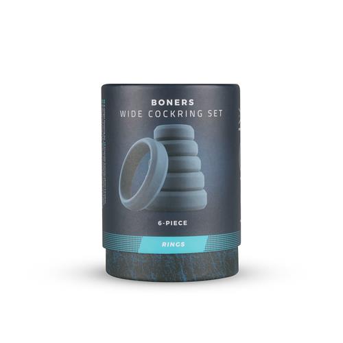 Zestaw 6 silikonowych pierścieni erekcyjnych Boners - obrazek 5