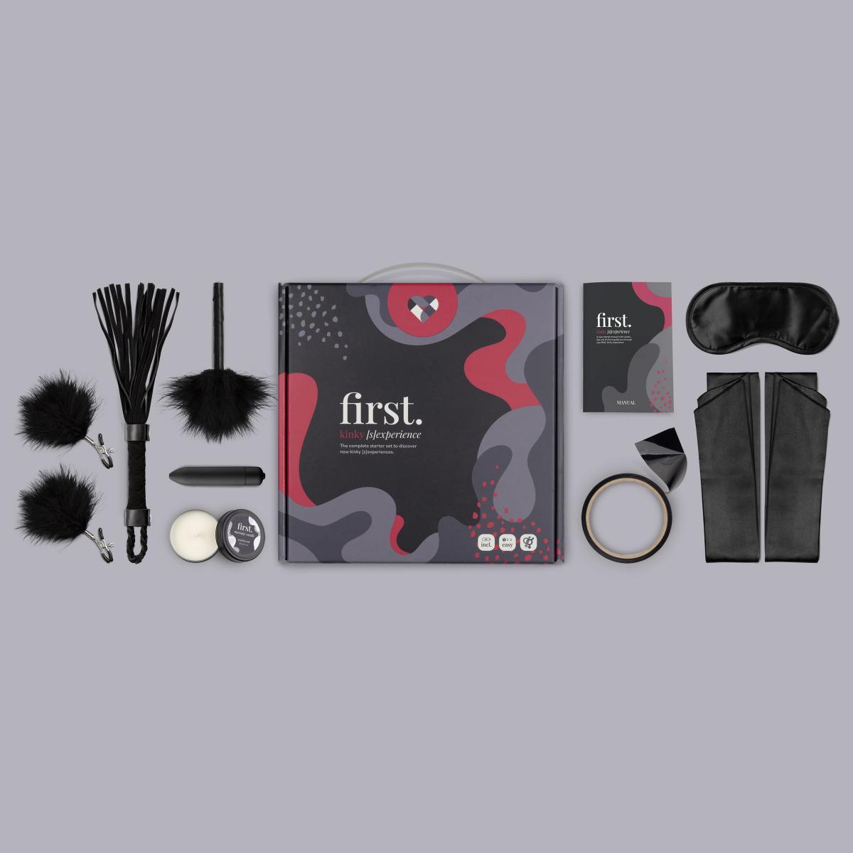 Zestaw BDSM First Kinky Experience EasyToys czarny - obrazek 3