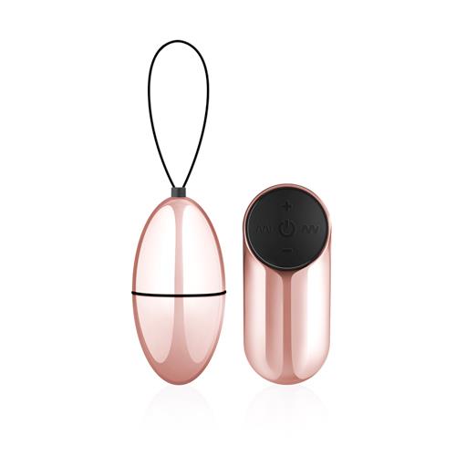 Wibrujące Jajko EasyToys Rosy Gold z Pilotem Różowo Złote 7cm