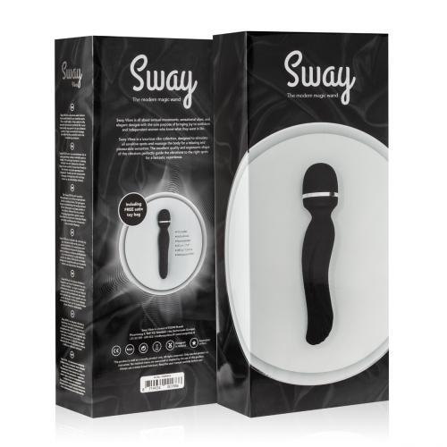 Wibrator różdżkowy Sway Vibes No.4 czarny silikonowy USB 20 cm - obrazek 4