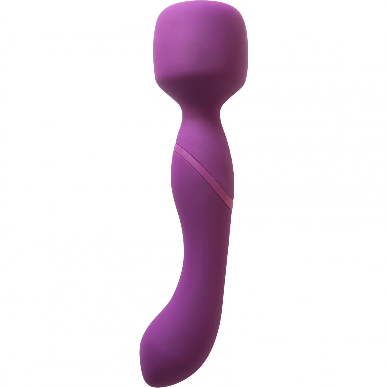 Różdżka masująca Lola Toys fioletowa z ogrzewaniem 22 cm USB - obrazek 2