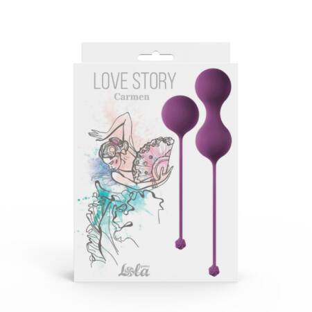 Zestaw kulek dopochwowych Love Story Carmen lawendowy