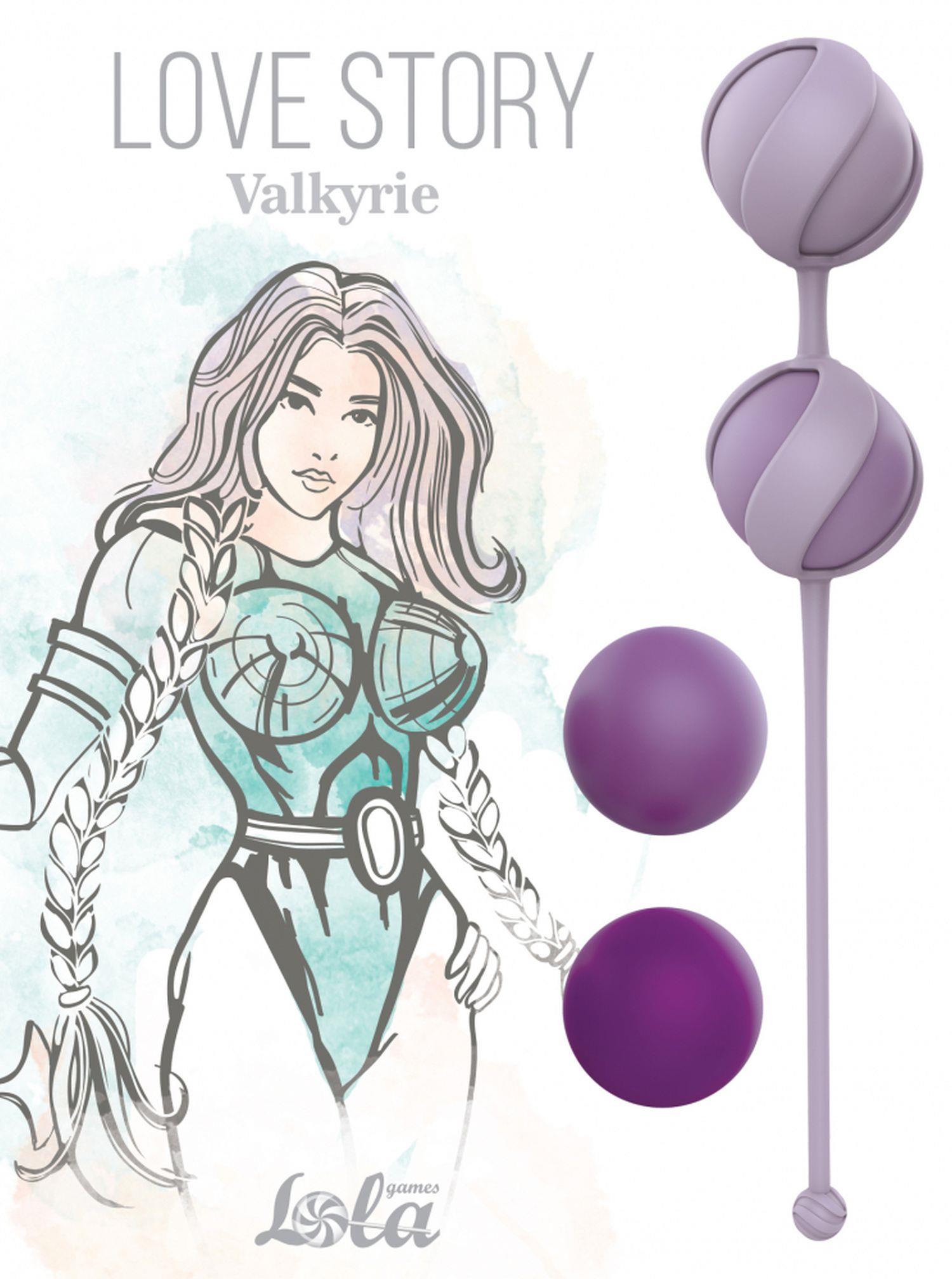 Zestaw kulek dopochwowych Love Story Valkyrie fioletowy silikon - obrazek 2