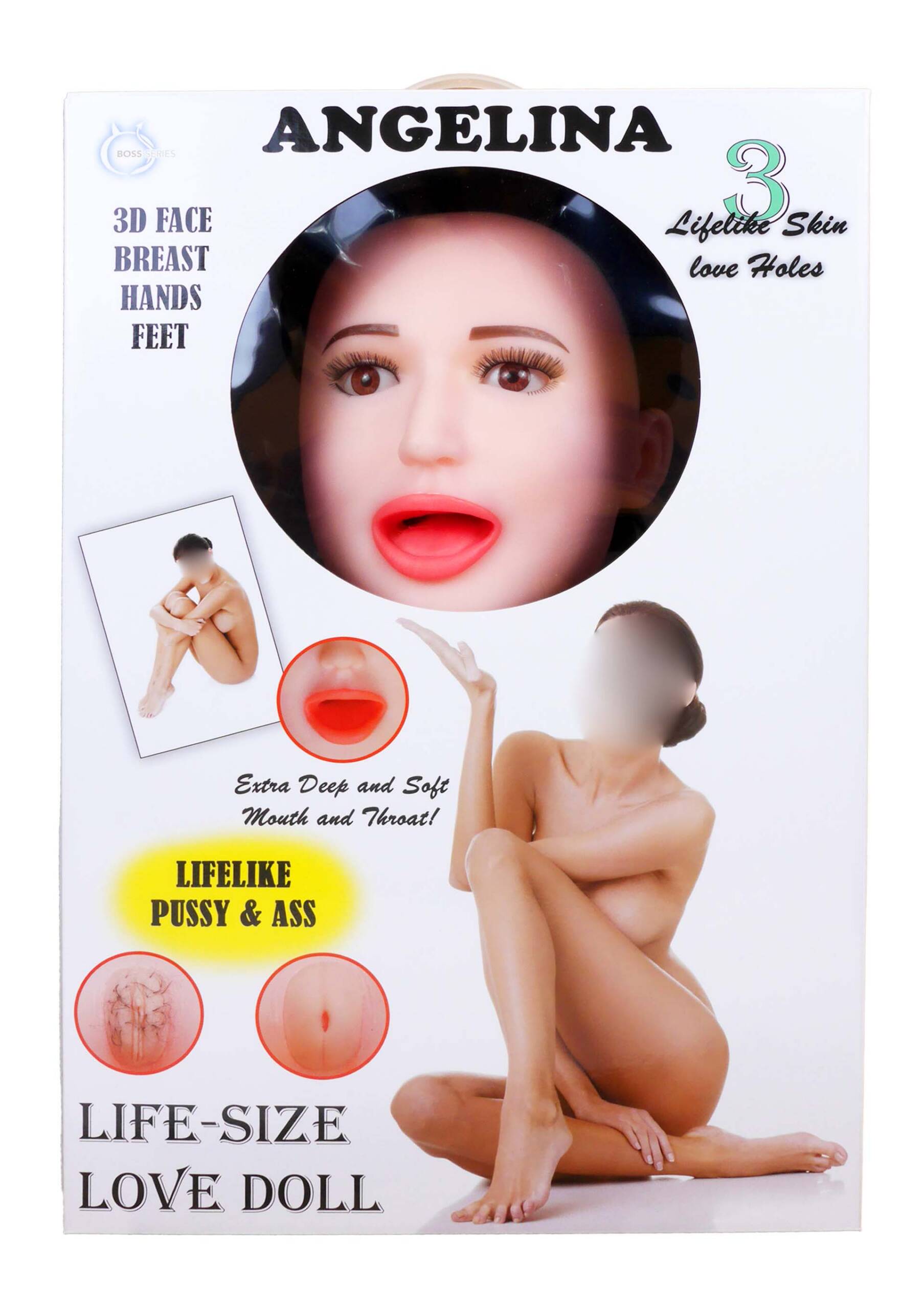 Lalka dmuchana Angelina 3D wibrująca LaLa - obrazek 3