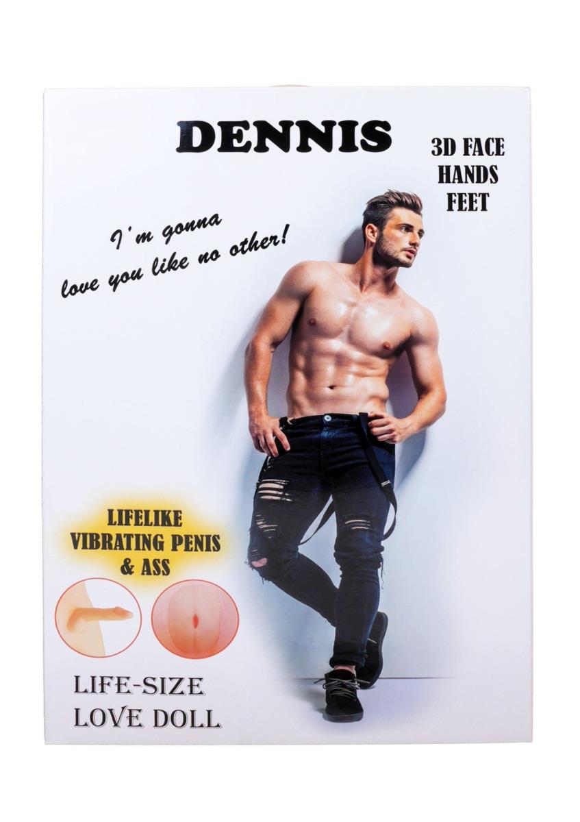 Nadmuchiwana lalka męska Dennis 3D wibrująca - obrazek 2
