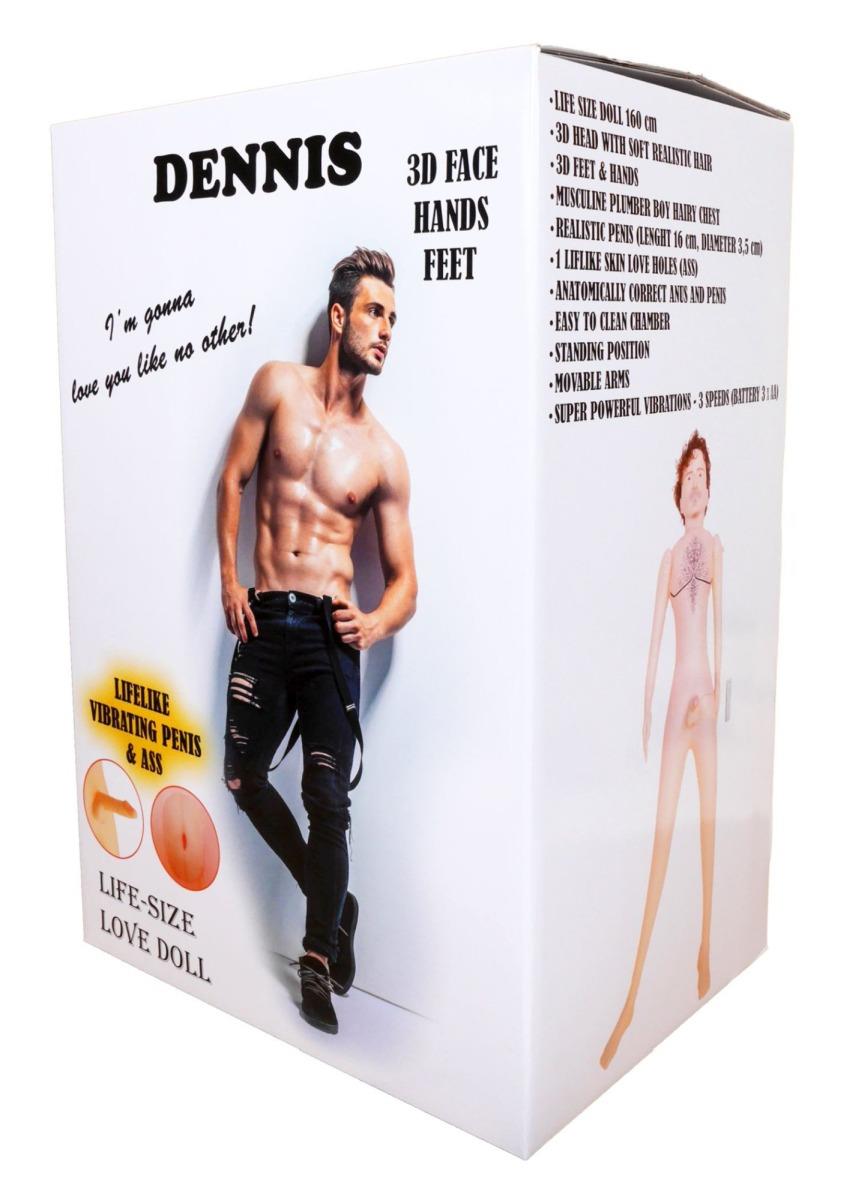 Nadmuchiwana lalka męska Dennis 3D wibrująca - obrazek 5