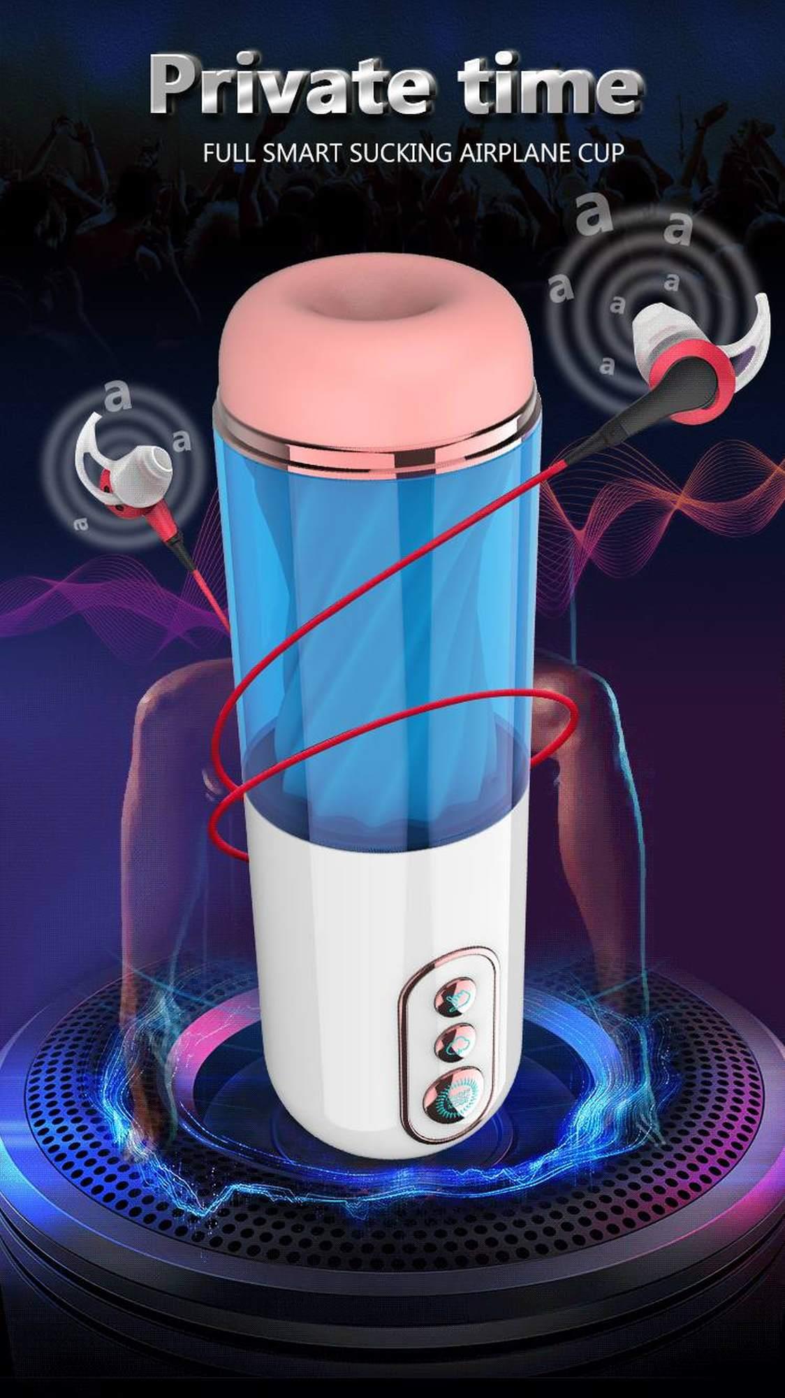 Masturbator wibrujący z ssaniem B Series Fox USB - obrazek 14