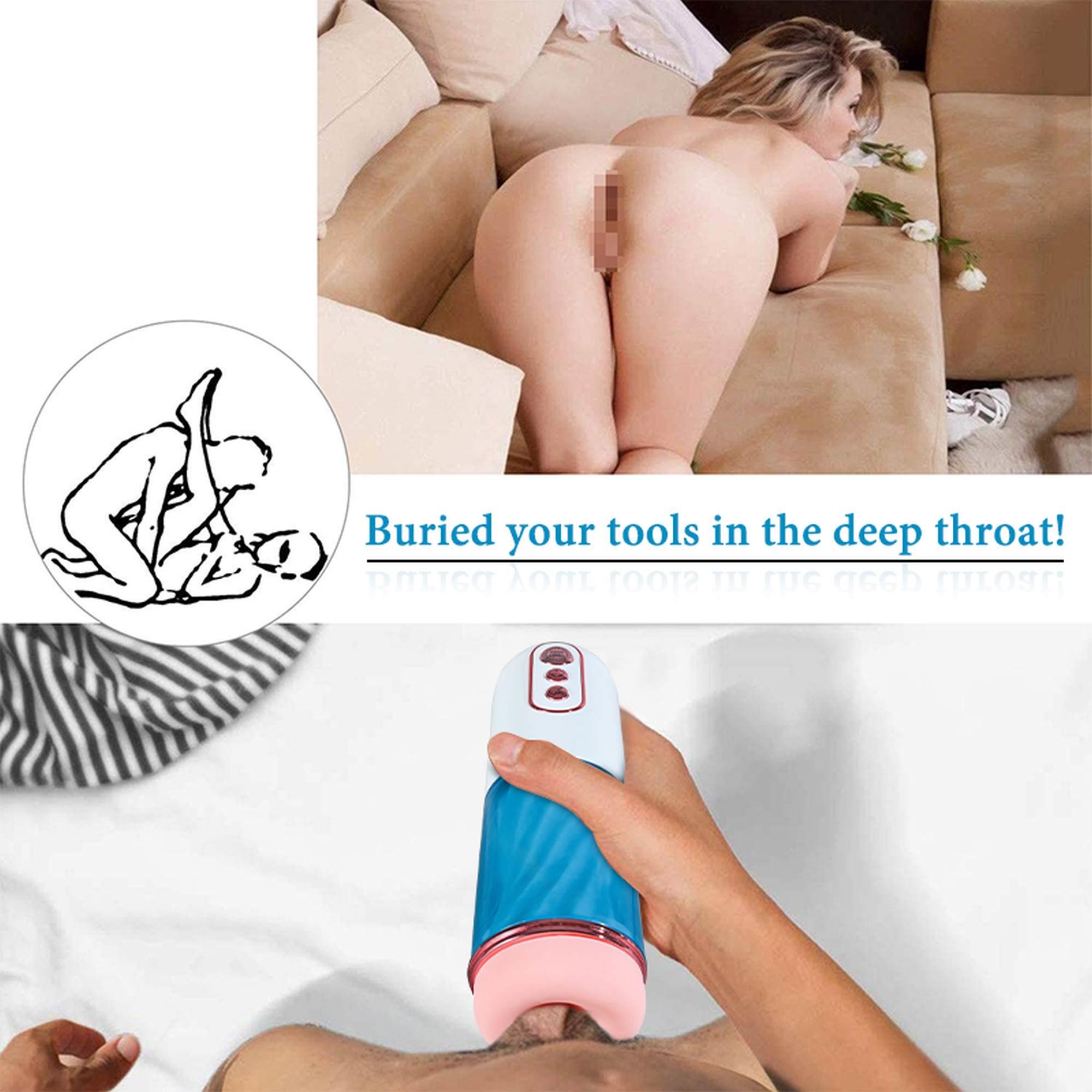Masturbator wibrujący z ssaniem B Series Fox USB - obrazek 10