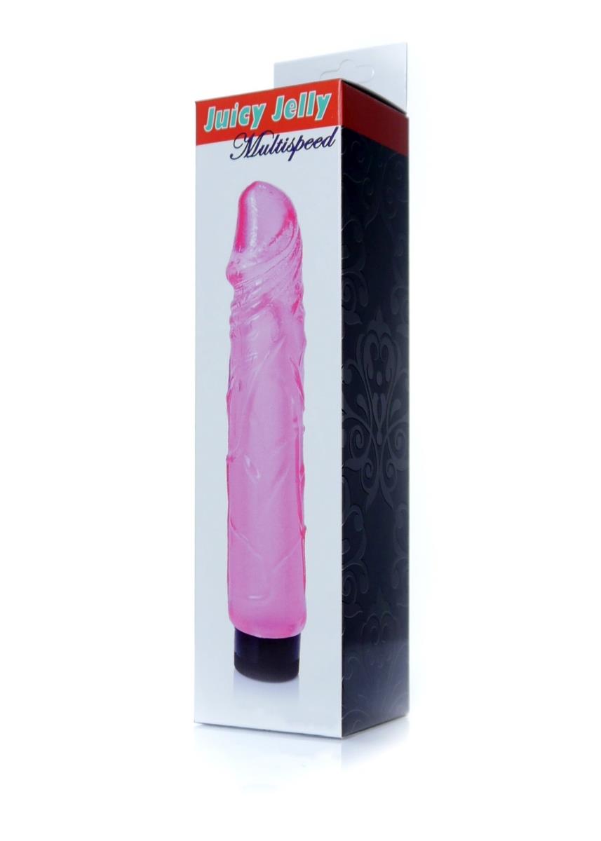 Wibrator żelowy realistyczny EasyLove różowy 22 cm regulowany - obrazek 6