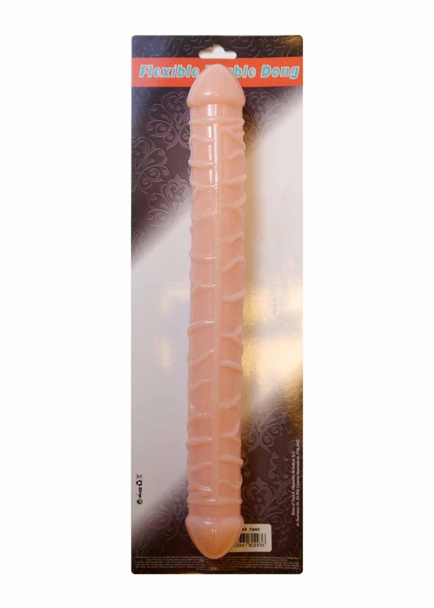 Podwójne elastyczne dildo realistyczne EasyLove 34 cm - obrazek 5