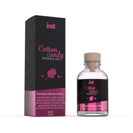 Żel do masażu smak waty cukrowej rozgrzewający Intt 30 ml